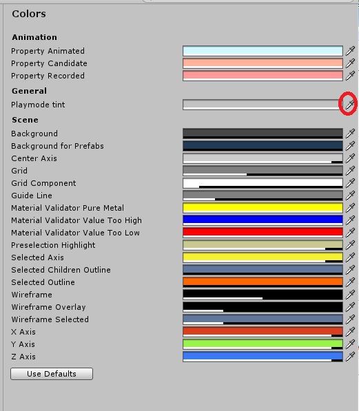 Unityで Preferences Colors で色を変更できない場合の対処法 アウトプットしながら学ぶ