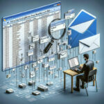 Excel VBAを使用してOutlookから開封確認メールのアドレスを抽出するプロセスの視覚化